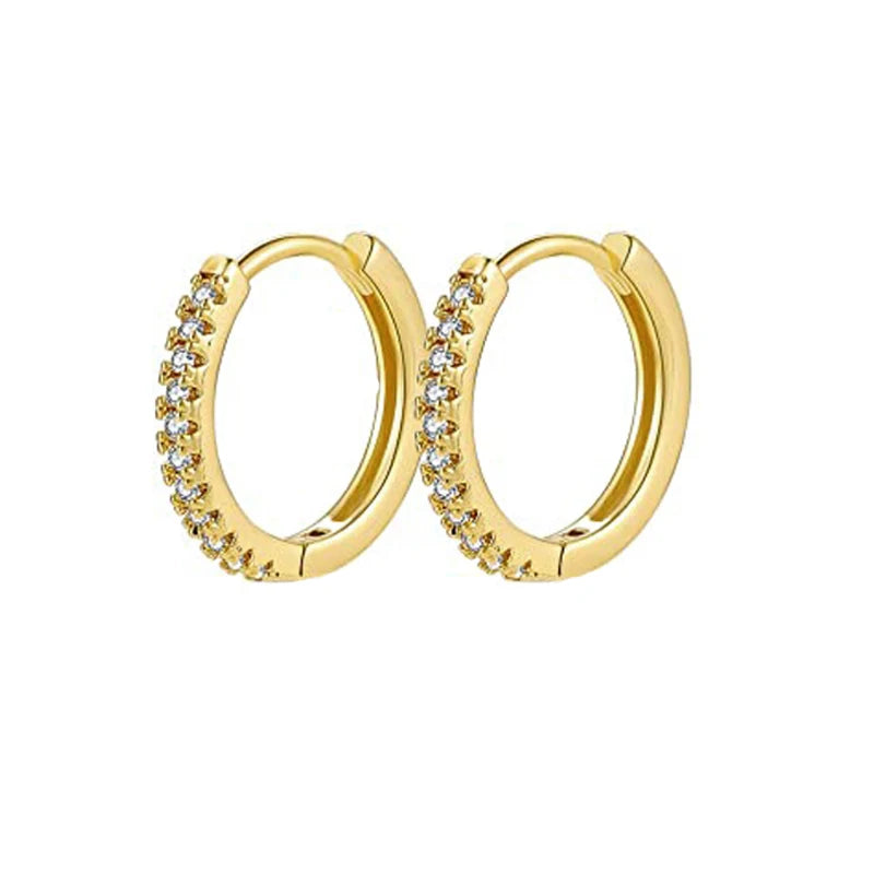 Boucles d’oreilles brillance dorée & éclat diamanté