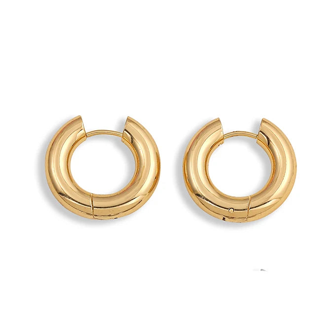 Boucles d’oreilles brillance dorée & éclat diamanté