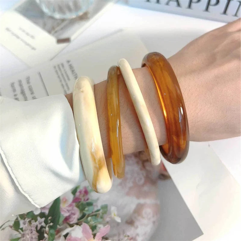 Bracelet Résine Acrylique Marbrée